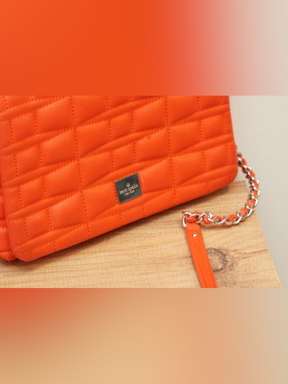 Kate Spade Flame Quilted Leather Chain Crossbody Shoulder Bag - Picture 2 of 12